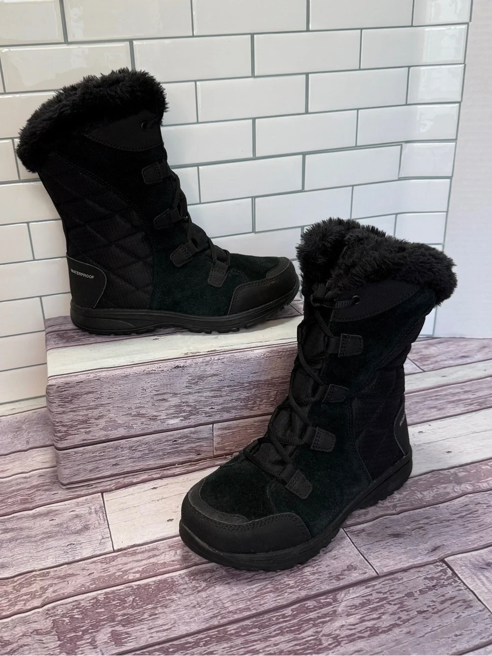 Columbia Ice Maiden II Snow Boots, Black, Women's Size 6